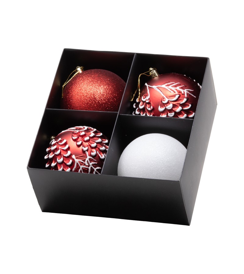 საახალწლო სათამაშო   ბურთულა 4ც 10 სმ  (SLSD-2527)  #27