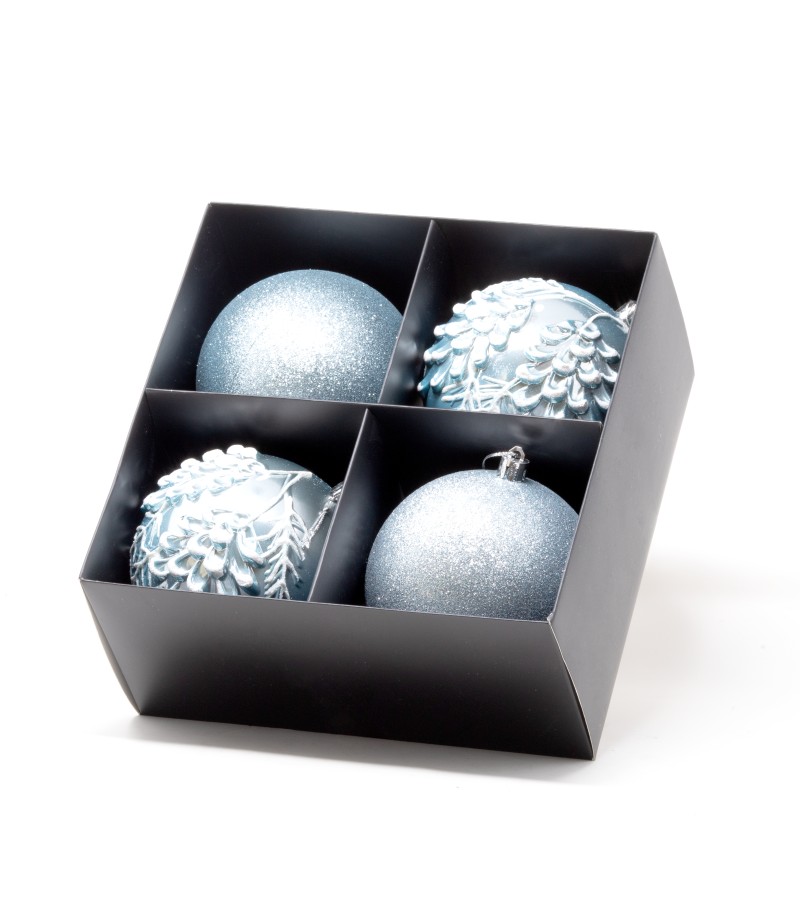 საახალწლო სათამაშო   ბურთულა 4ც 10 სმ  (SLSD-2528)  #28