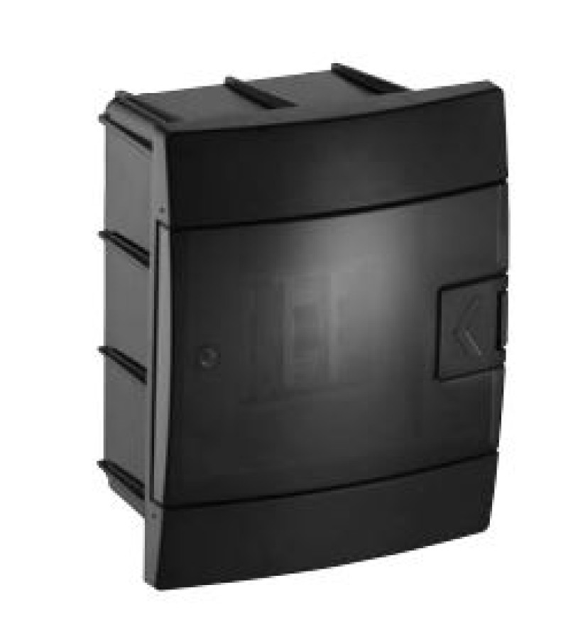 ელ. დამცველის ყუთი  4-ნი ჩასასმელი  შავი  #600.001.401 TEB ELEKTRIK 