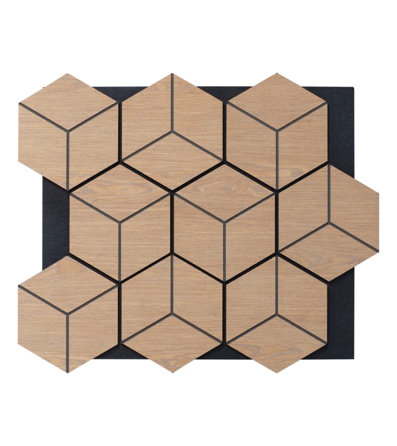 დეკორატიული პანელი აკუსტიკური  Acoustic Panel RUBIK CUBE  PVC 665.59*810.58  RC-BW01