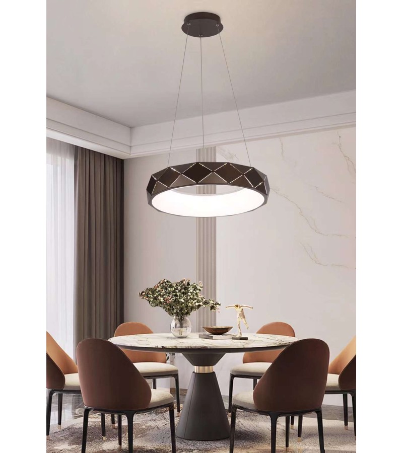 ჭაღი   GZGS-BM183-P-RD  COFFEE  32W*2  ზომა.Ø450