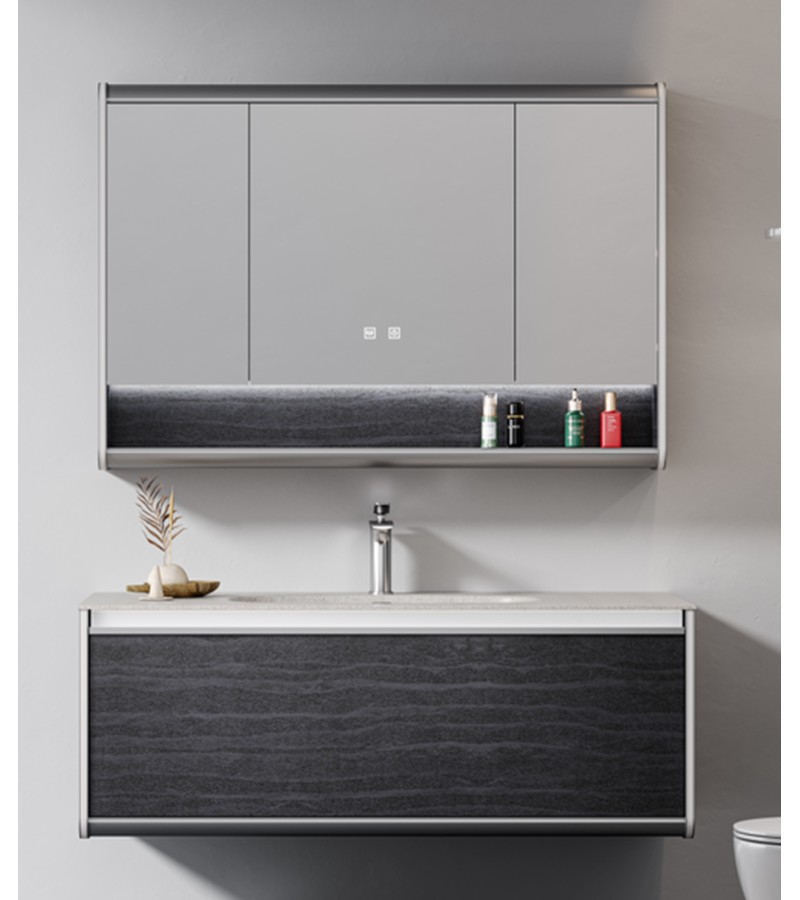 სააბაზანო ავეჯი სარკით  100 სმ   1070-100   მწარ. GDOSTON