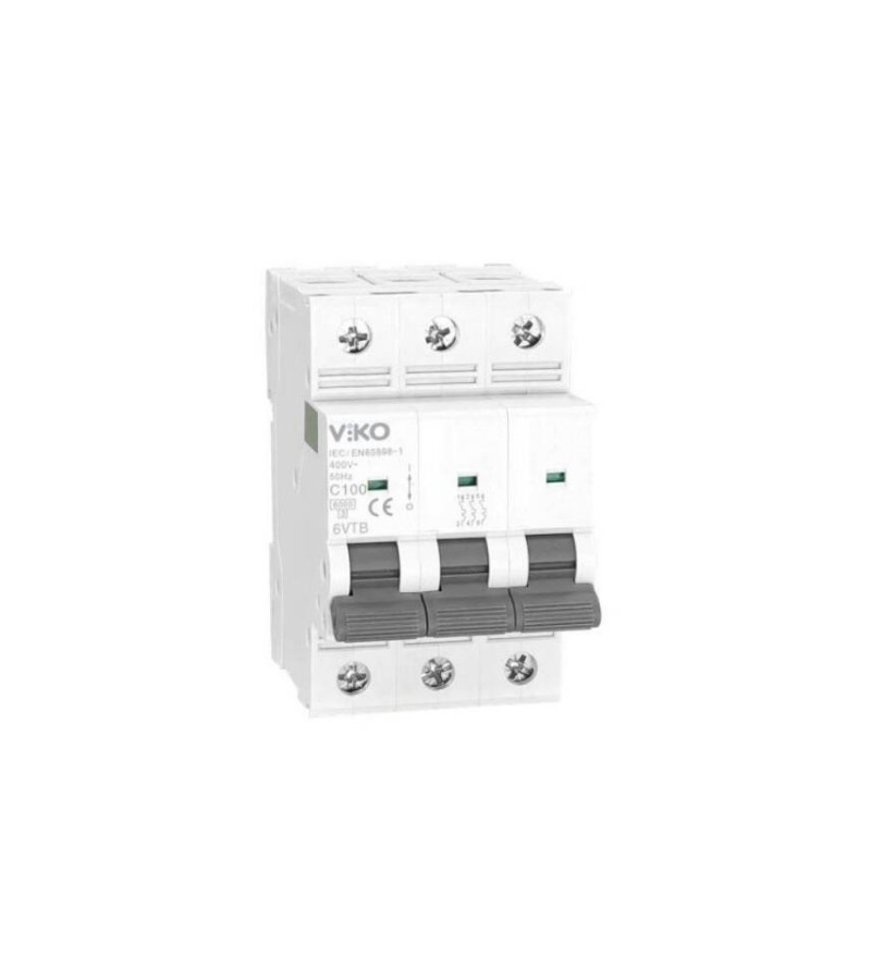 ელექტრო დამცველი  3*100A C  6 kA   6VTB-3C125  VIKO