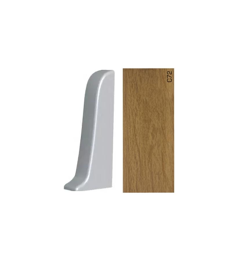 პლასტ. პლინტუსის ფიტინგი  APOLLO GLOSS -  მარცხენა დაბოლოება  C-72  პრიალა