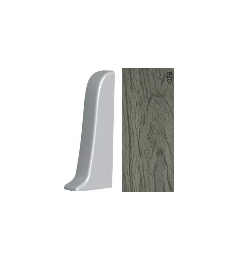 პლასტ. პლინტუსის ფიტინგი  APOLLO GLOSS -  მარცხენა დაბოლოება  C-78  პრიალა