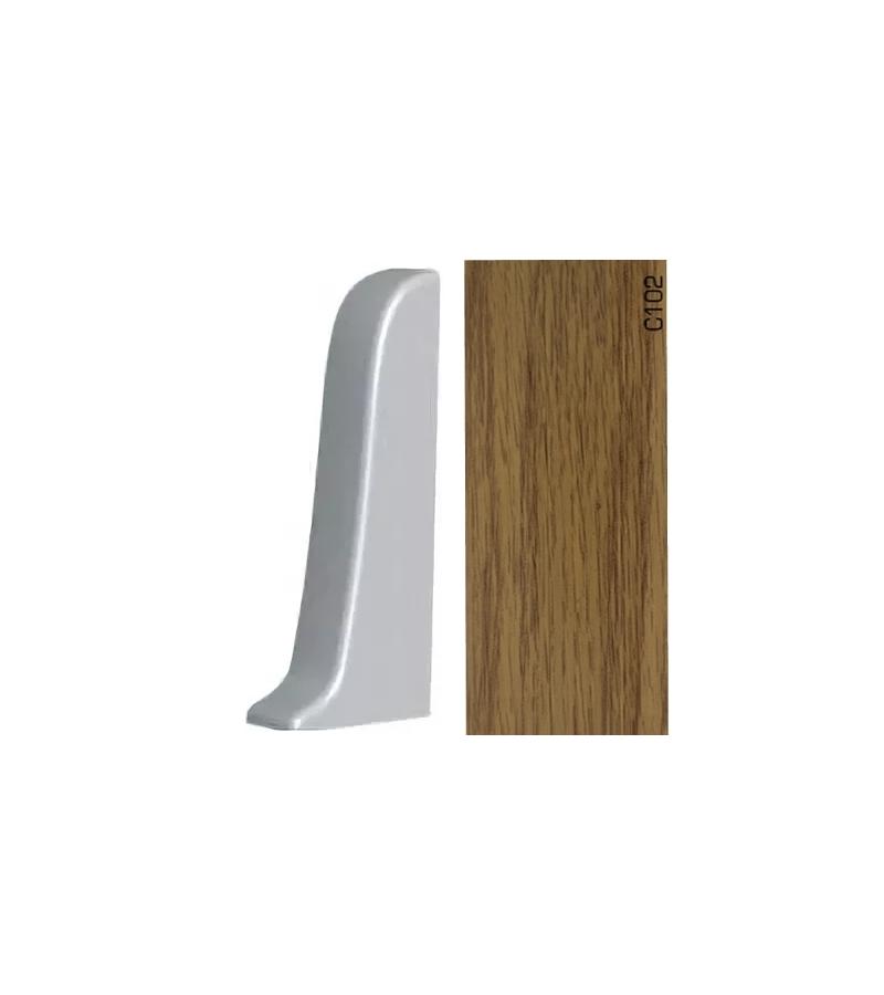 პლასტ. პლინტუსის ფიტინგი  APOLLO GLOSS -  მარცხენა დაბოლოება  C-102  პრიალა