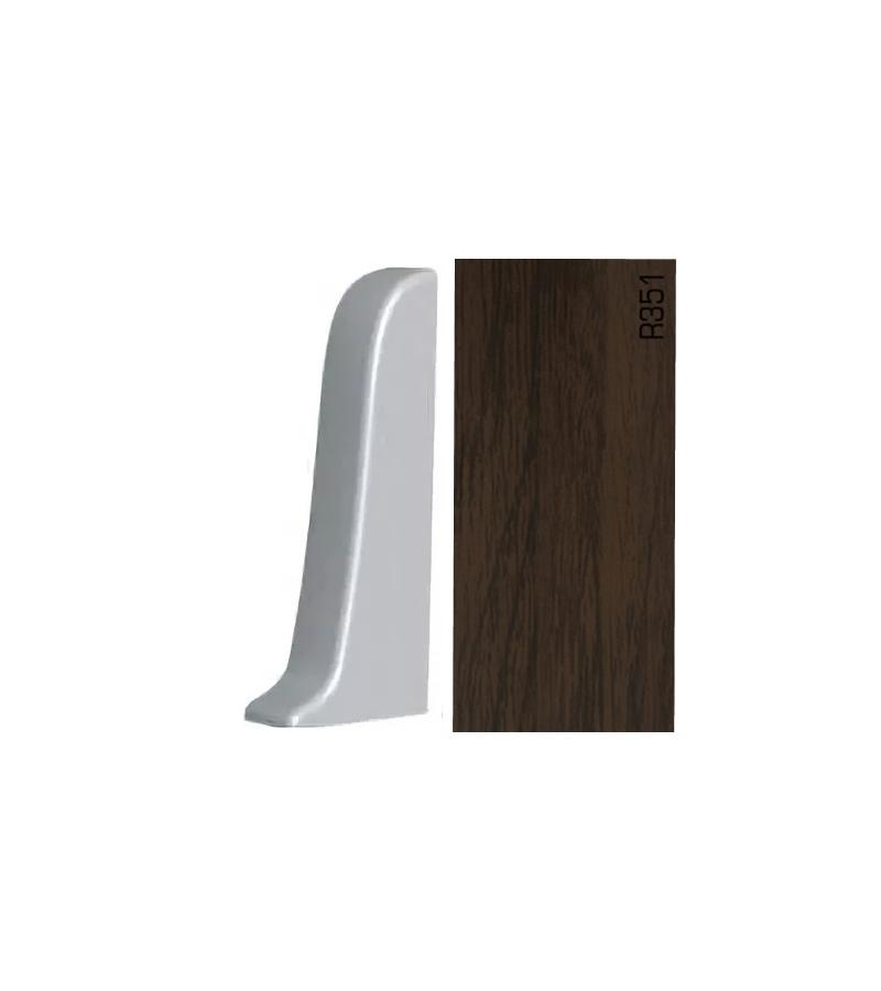 პლასტ. პლინტუსის ფიტინგი  APOLLO GLOSS -  მარცხენა დაბოლოება  R-351  პრიალა