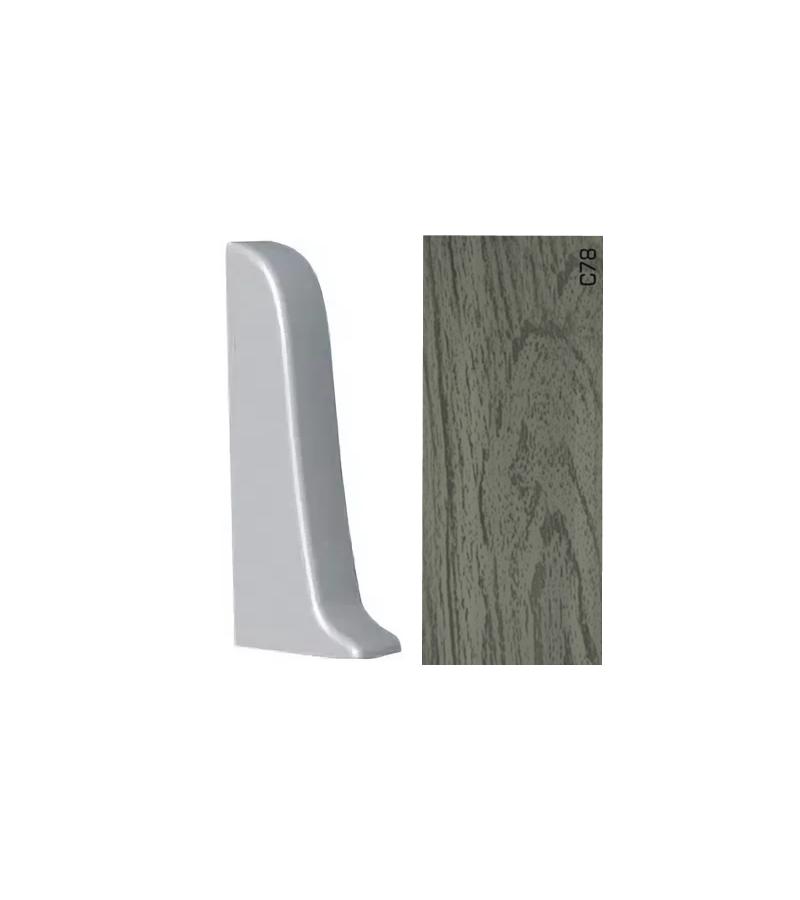 პლასტ. პლინტუსის ფიტინგი  APOLLO GLOSS -  მარჯვენა დაბოლოება  C-78  პრიალა