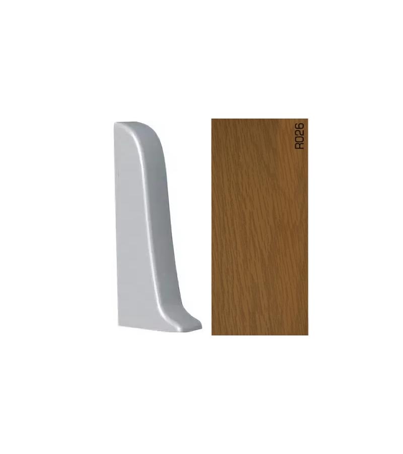 პლასტ. პლინტუსის ფიტინგი  APOLLO GLOSS -  მარჯვენა დაბოლოება  R-026  პრიალა