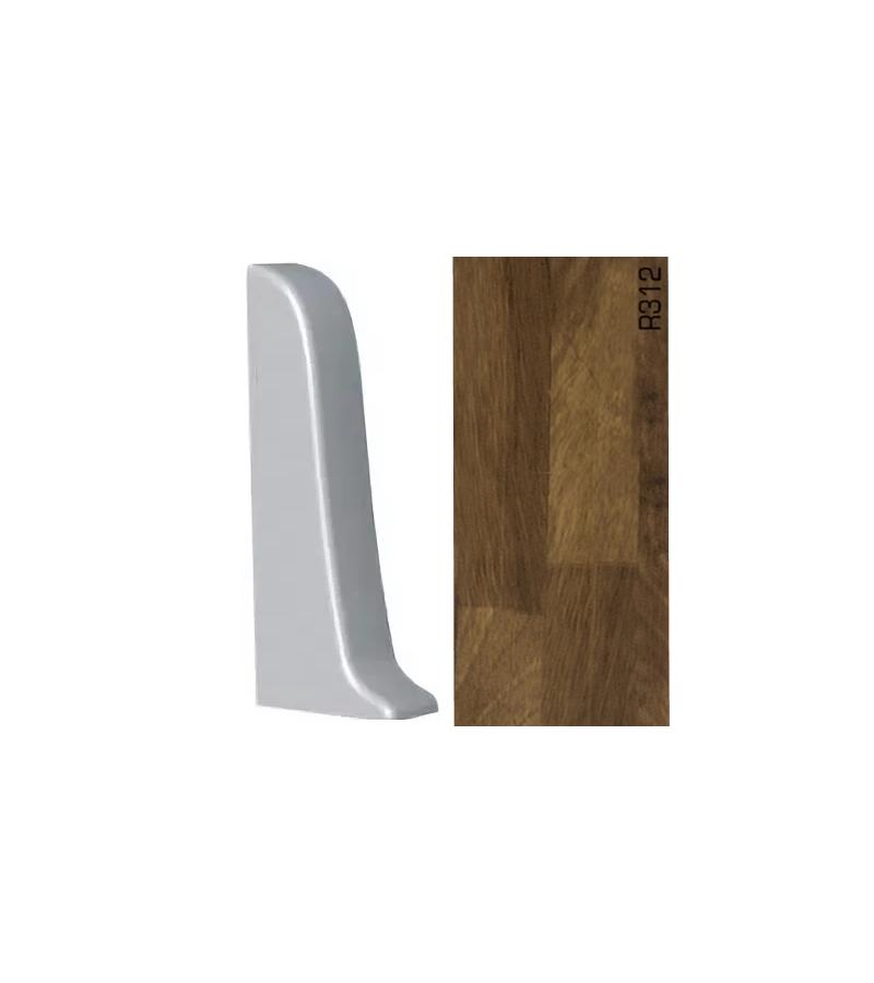 პლასტ. პლინტუსის ფიტინგი  APOLLO GLOSS -  მარჯვენა დაბოლოება  R-312  პრიალა