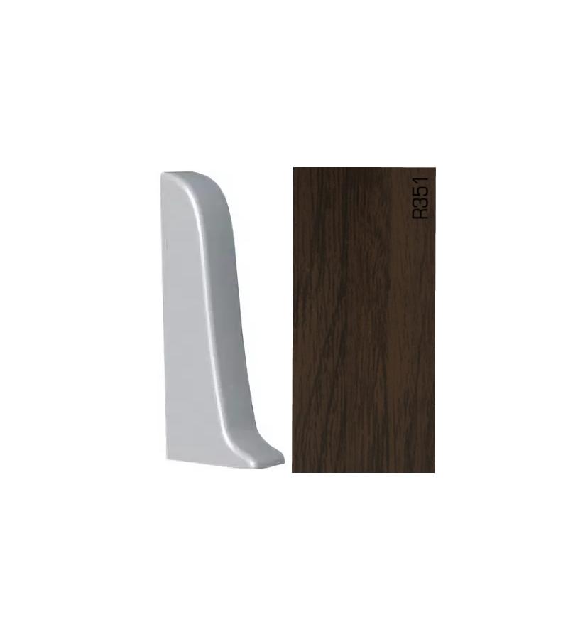 პლასტ. პლინტუსის ფიტინგი  APOLLO GLOSS -  მარჯვენა დაბოლოება  R-351  პრიალა