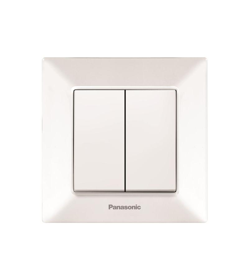 გადამრთველი  PANASONIC ARKEDIA SLIM  2-ნი თეთრი