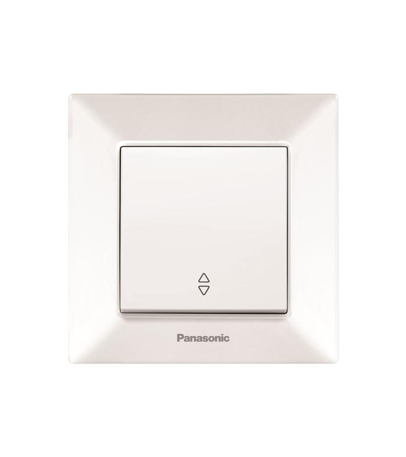 გადამრთველი  PANASONIC ARKEDIA SLIM  რევერსით  1-ნი თეთრი 