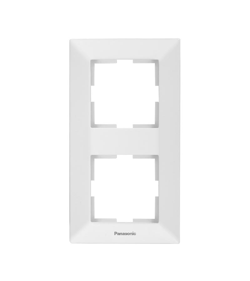 ჩამრთველ-როზეტის კანტი  PANASONIC ARKEDIA SLIM  2-ნი თეთრი