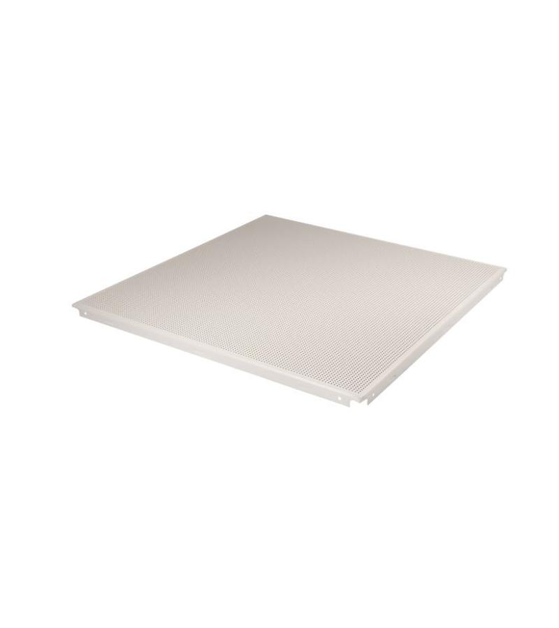 ალ. ჭერი თეთრი  600*600*0.6 მმ  2,3mm dia