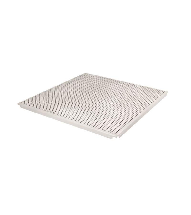 ალ. ჭერი თეთრი  600*600*0.6 მმ  5mm dia