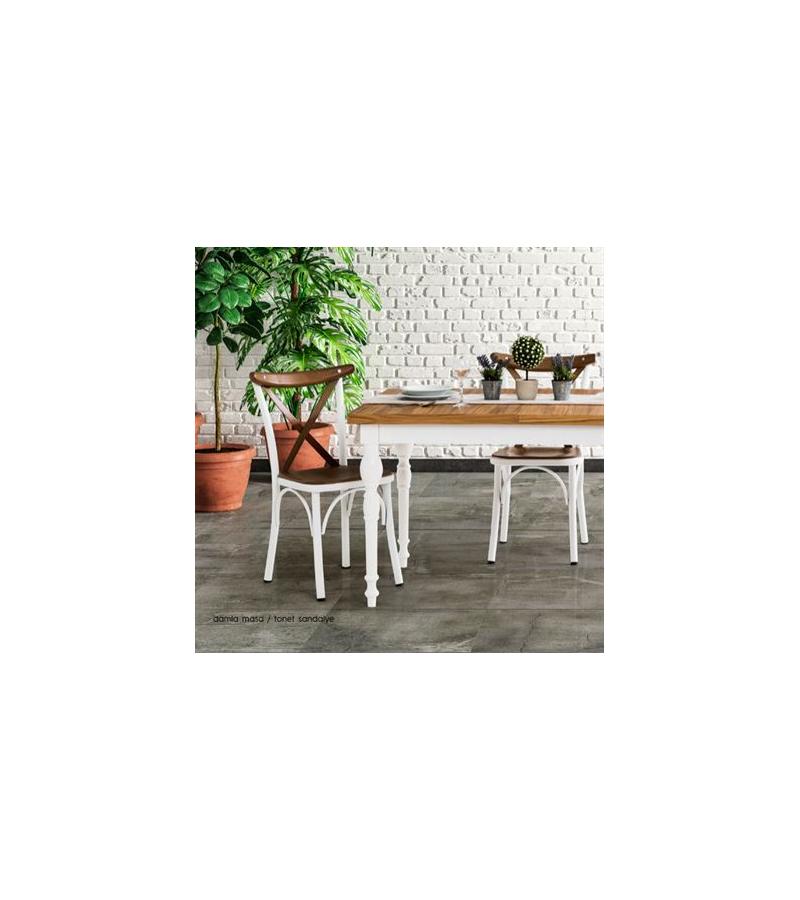 Стул КАПРАЗ цвет. БЕЯЗ горький. ПАРЛАЯН КОК