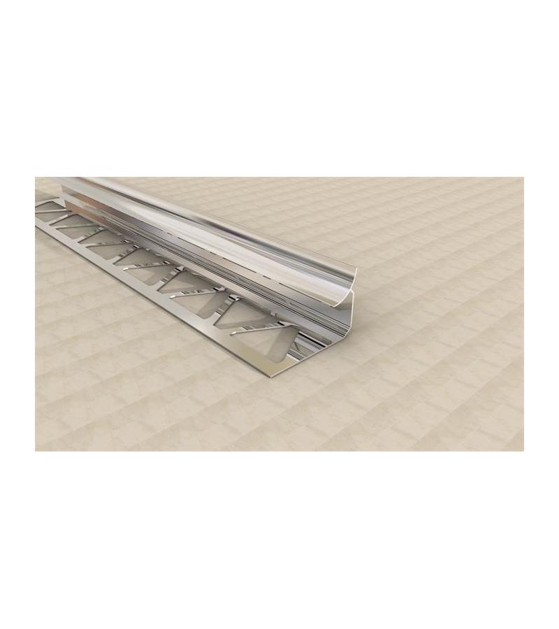 Aluminum inner corner of tile SMT-1012 10mm 2.7m glossy dark. SAMET