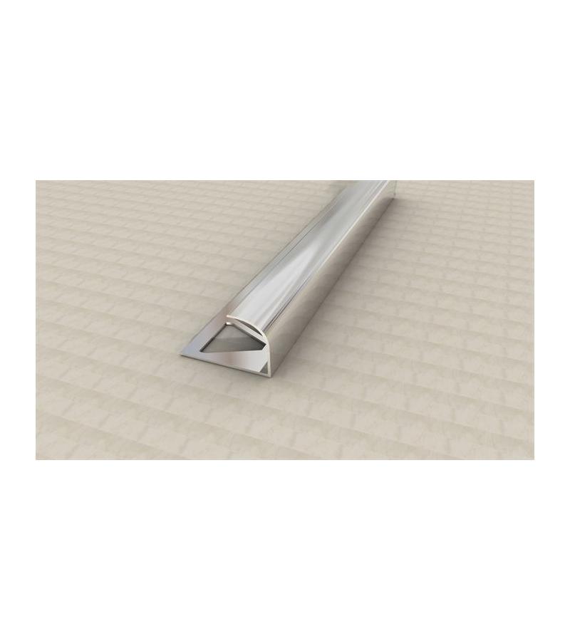 Aluminum external corner of tile SMT-1006 12mm 2.7m glossy dark. SAMET