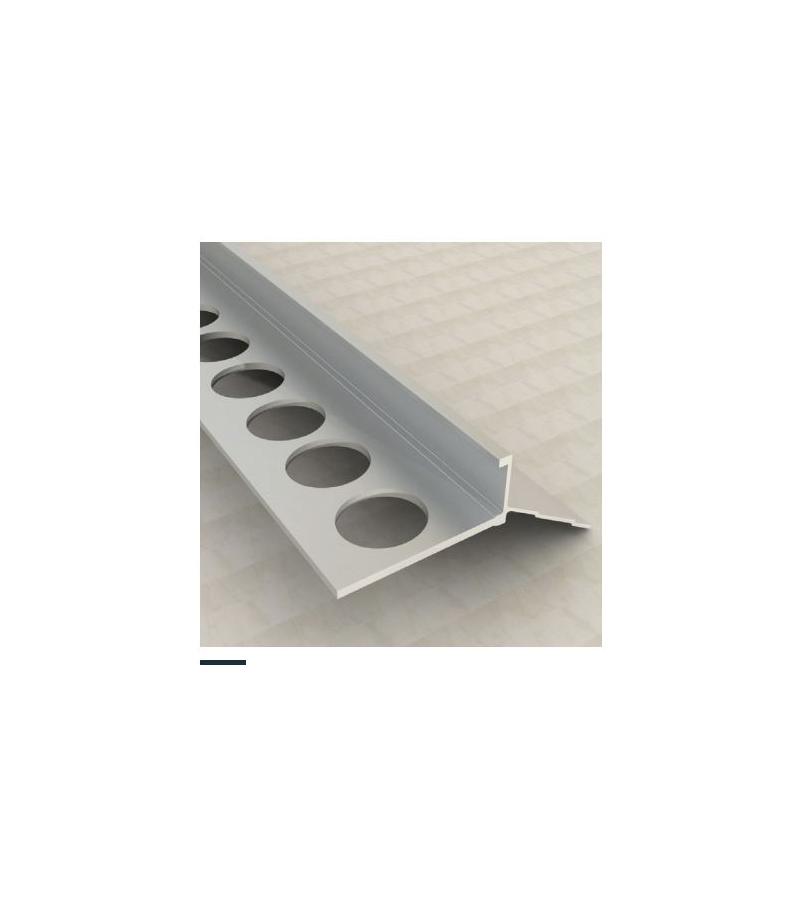 Aluminum External Corner Tile Double SMT-1040 12mm 2.7m Matte Black. SAMET