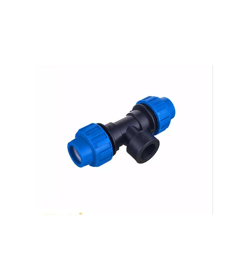 პოლიეთილენის სამკაპი  Q-25*3/4 მმ  შიგა ხრახნით   MODUS