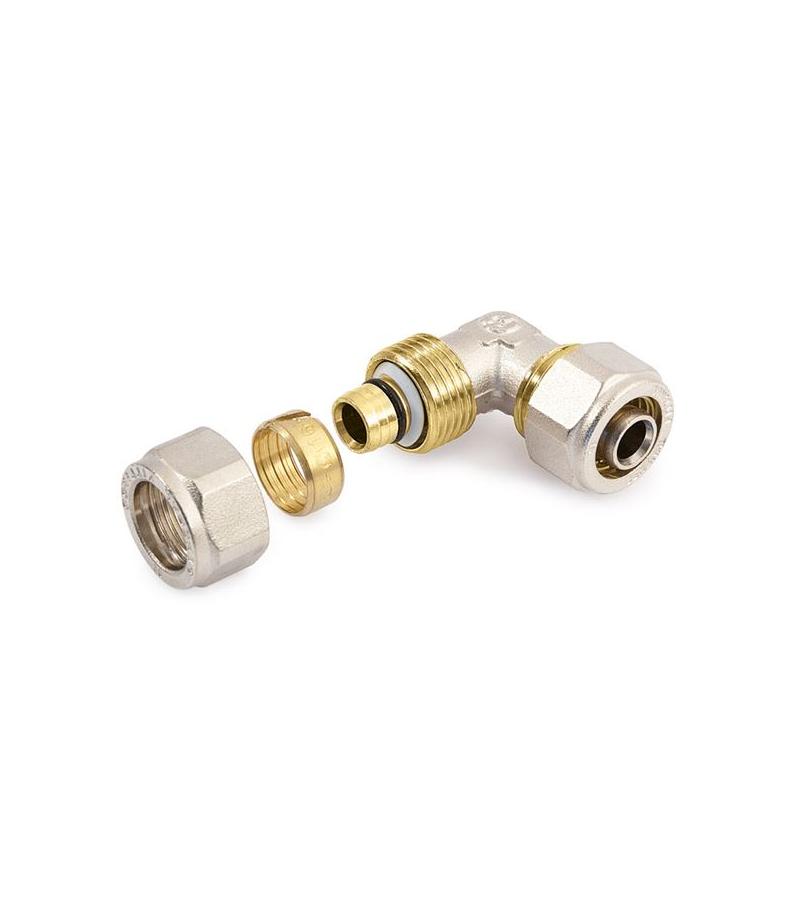 მუხლი თითბერის  20-მმ  სისტემა Compr.  GENERAL FITTINGS  ITALY
