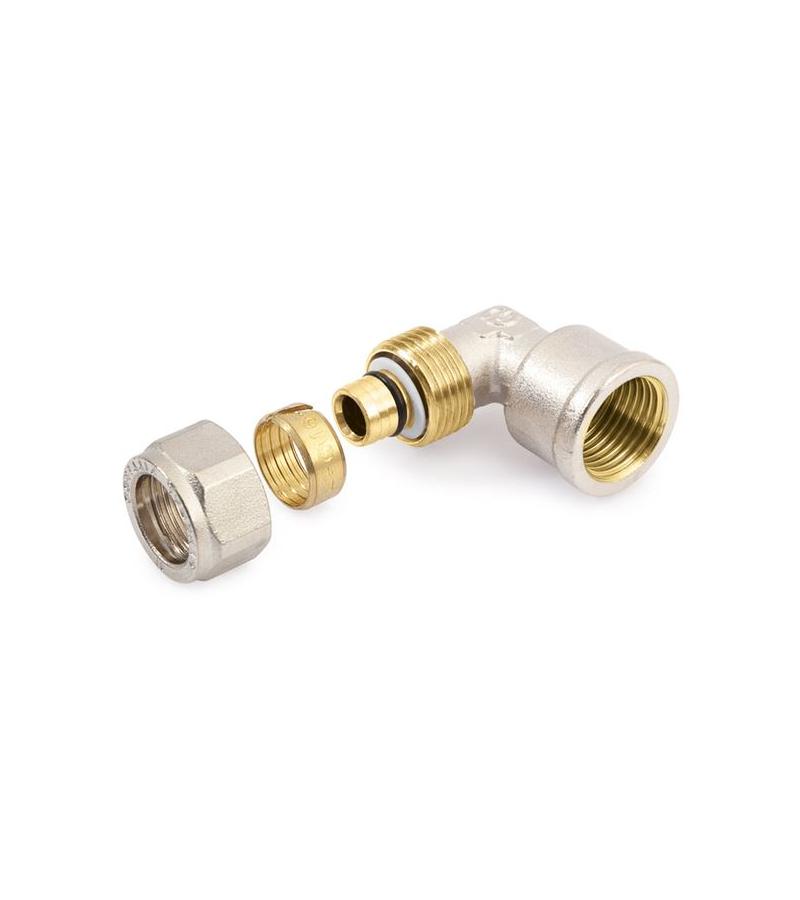 მუხლი თითბერის შიგა ხრახ. 16x1/2  სისტემა Compr.  GENERAL FITTINGS  ITALY