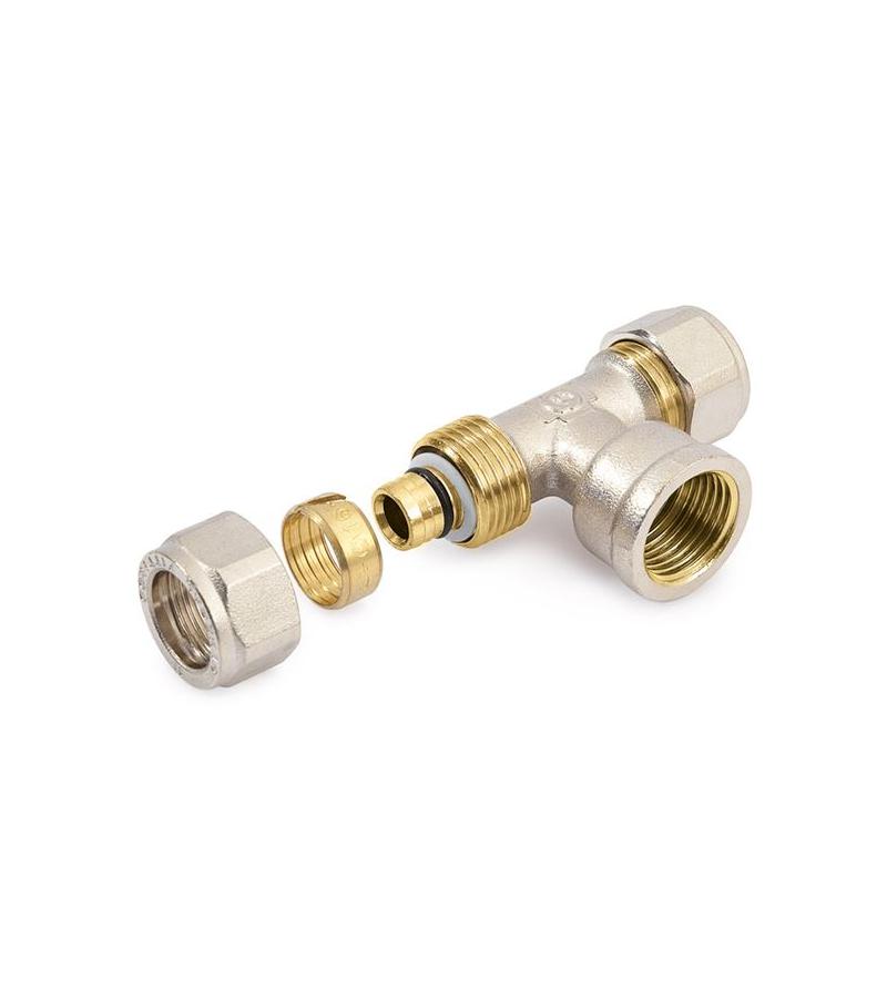 სამკაპი თითბერის შიგა ხრახ. 20x1/2  სისტემა Compr.  GENERAL FITTINGS  ITALY